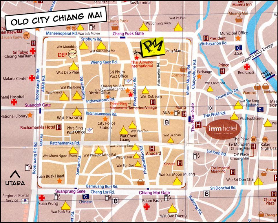 Pm Guesthouse Chiang Mai Exteriör bild